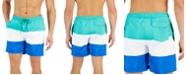 Club Room Men's Colorblocked 7" Swim Trunks, Created for Macy's 